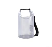 Sac seau imperméable, pliable, grande capacité, maille semi-transparente pour le traçage de rivière, le rafting, la natation en plein air (5 L)