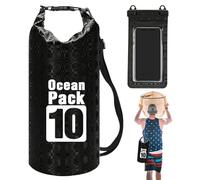 Sac Sec Imperméable - Sac De Rangement Sec Léger | Sacs Flottants Et Légers Pour Kayak | Sacs Étanche À L'eau Pour Voyage | Rolling Top Léger Sac À Dos Pour Le Stockage Léger P, Noir , riferimento