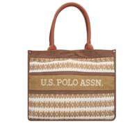 Sac shopper U.S. Polo Assn. El Dorado 39 cm - Beige - Toile enduite - Femme