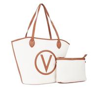 Sac shopper - VALENTINO - Covent Shopping - Crème - Brun clair - 100% coton