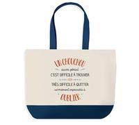 Sac Shopping Bleu Chirurgien Aussi Génial - Cabas Coton Solide & Pratique pour Courses, Travail - Idée Cadeau Original Collègue, Anniversaire ou Départ Retraite