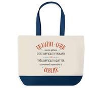 Sac Shopping Bleu Maître Nageur Aussi Génial - Cabas Coton Solide & Pratique pour Courses, Travail - Idée Cadeau Original Collègue, Anniversaire ou Départ Retraite