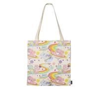 Sac shopping Care Bears léger et pratique - Sac de shopping en tissu avec motif Care Bears, réutilisable et pratique à transporter, multicolore, Enfant