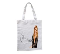 Sac Shopping - CELINE DION - Personnalisable - 35x41 cm - 100% Polyester - Blanc