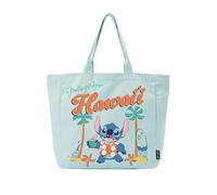 Sac shopping Disney léger et pratique - Sac de shopping en tissu avec motif Disney, réutilisable et pratique à transporter, Point (Stitch), Enfant