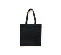Sac shopping en coton noir 37,5 x 42 cm