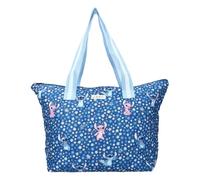 Vadobag Disney Lilo et Stitch et Angel Famous Floral - Grand sac de courses - Dimensions : 48 x 32 x 14 cm - Couleur : bleu, bleu