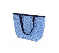 Sac shopping isotherme motif écails avec double anses Blue Wave - Bleu - 20L