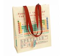 Sac shopping Rex London Periodic Table Beige 34x15x40 cm