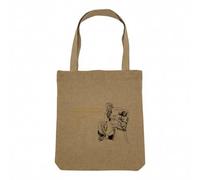 Sac Shopping Tote Bag Aspect Lin - Le Premier Savoir Est Le Savoir De Mon Ignorance Socrates Citation Philosophe - Sac de Courses Toile Epaisse 360g Beige Naturel Cabas Porté Epaule Solide Imprimé en