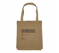 Sac Shopping Tote Bag Aspect Lin - Pour Donner Suite Jargon Travail Office Email Icone Bureau Collegue Humour - Sac de Courses Toile Epaisse 360g Beige Naturel Cabas Porté Epaule Solide Imprimé en