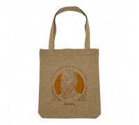 Sac Shopping Tote Bag Aspect Lin - The Unexamined Life Is Not Worth Living Socrates Quote Wisdom Philosophy Inspire - Sac de Courses Toile Epaisse 360g Beige Naturel Cabas Porté Epaule Solide Imprimé