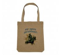 Sac Shopping Tote Bag Aspect Lin - Up Your Grindset Genghis Khan Funny Humour Sigma Male Grindset Parodie - Sac de Courses Toile Epaisse 360g Beige Naturel Cabas Porté Epaule Solide Imprimé en France