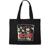 Sac shopping - tote bag Cotton division - BWACDCRBB003 - TOTE BAG ACDC , REFERENCE : , NOIR, 38 X 40 CM