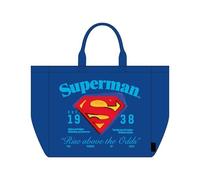 Sac shopping XL Superman réutilisable - Grand sac de shopping XL Superman pour supermarché, gym et usage quotidien