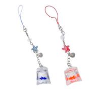 Sac Small perle pendant des sangles de téléphone lonyard Pocket Keychain Strap Backpack Charm Car Decoration Chaîne Sac Small Perle Phone Charms STACHES CUPER LIENDE CUPER POUR FEMMES POUR FILLES