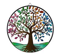 SAC SMARTEN ARTS Arbre généalogique - Décoration murale en métal - Arbre de vie - 29,2 cm