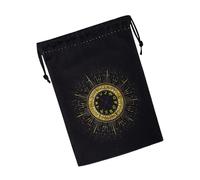 Sac souple avec cordon de serrage pour ranger des dés et des bijoux, des runes, des tarots et des oracles pour cartes à jouer, Fhr134, Taille unique