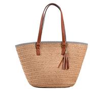 Sac sous brassière de tissage mode à la main simple portable portable élégant en papier d'été élégant corde de papier pour les vacances en bord de mer