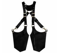 Sac sous Les aisselles à Double épaule, Sac sous Les aisselles antivol en Cuir PU, Pochette d'épaule cachée réglable Les Bras pour Les fêtes Steampunk en Plein air Double, pour Hommes, Un