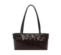 Sac sous les bras en cuir PU pour femme - sac à main rétro bandoulière | Sac à main de banlieue minimaliste 13,39x5,91x1,57 pouces style vintage multi-portage