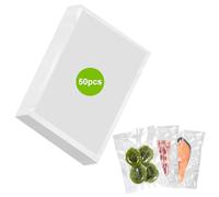 Sac Sous Vide Alimentaire 20 x 30cm 50 Sachets Sacs à Faire le Vide d'air Gaufrés Convient à Tous Machine Sous Vide pour la Conservation des Aliments et la Cuisson, Sans BPA