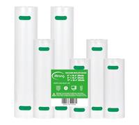 Sac Sous Vide Alimentaire 28CMx500CM 2Rouleaux+20CMx500CM 2Rouleaux+15CMx500CM 2Rouleaux Sacs Sous Vide Pour Aliments, Qualité Commerciale, Sans Bpa, PréVention Des Crevaisons