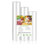 Sac Sous Vide Alimentaire - 3 Rouleau 20|25|28 x 300cm, Sans BPA, Sac de Congelation Sous Vide, pour Conservation des Aliments la Cuisson & Cuiseur Sous Vide