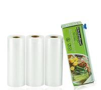 Sac Sous Vide Alimentaire, 3 Rouleaux 15cmx500cm, Rouleau Sous Vide Alimentaire, Rouleaux Sous Vide pour Aliments, par KitchenBoss