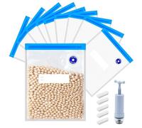Sac Sous Vide Alimentaire Rangement, Sac Congelation Sous Vide, Sacs Sous-vide, 10 Pièces Sac Sous Vide 22 x 28 cm avec Pompe Clip d'étanchéité, Réutilisables Conservation Alimentaires