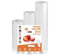 Sac Sous Vide Alimentaire Rouleau - 3 Rouleaux 15/20/25 x 300cm Film Sous Vide Alimentaire Pour Sacs Congelation Poche Mise Sous Vide Cuisson Sachet Machine Sous Vide Alimentaire sans bpa
