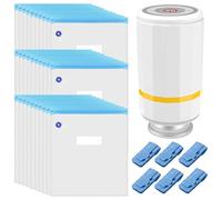 Sac sous vide pour filament avec pompe automatique : kit de sacs sous vide pour filament WIYETY 30 x 34 cm, résistant à l'humidité et à la poussière pour imprimante 3D