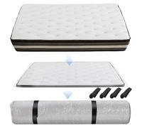 Sac sous vide pour matelas - 230 x 135 cm - Extra large - Réutilisable - Avec 4 sangles de serrage - Pour déménagement et rangement - Sac de rangement pour matelas, couette et linge de lit