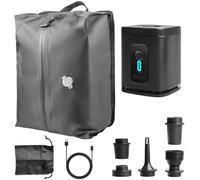 Sac sous vide pour vêtements de voyage avec pompe sans fil, IP67, sac sous vide, sac à dos sous vide, réutilisable, pour le rangement de valises et sac à dos, pompe, peu encombrant, gris