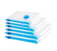 Sac Sous Vide Vetement Aspirateur 6PCS,Compression Housse Aspirable Rangement Réutilisable pour Literie, Vêtements, Couettes, Matelas,et Voyages(2XL 100 * 80CM,2L 80 * 100CM,2S 60 * 40CM)