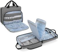 Sac Stethoscope Etui Stéthoscope,Compatible Avec 3m Littmann/Mdf/Adc Et Autres Accessoires,Trousse Premier Secours Vide,Trousse Pharmacie Avec Plusieurs Pochette,Gris