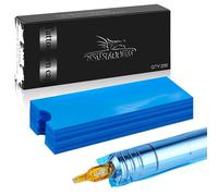 Sac Stylo Tatouage Cartouche 200 PCS, Jetable Manches Tattoo Pen Covers, Dustproof Protection Bags Tatouage Couvre pour Machine à Tatouer (Couleurs Bleues)