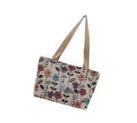 Sac surdimensionné pratique avec motifs culturels - Design convivial - Plusieurs passeports intérieurs - Sac de travail organisationnel confortable avec compartiments, beige