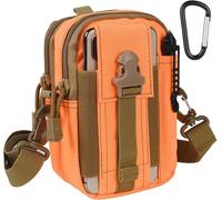 Sac Tactique Ceinture,Nylon Sacoche Ceinture,Multifonctionnelle Molle Edc Gadget Sac Pour Téléphone,Plein-Air,Randonnée,Alpinisme Et Cyclisme (Avec 1 Mousquetons Et 1 Bandoulière).[Q4]