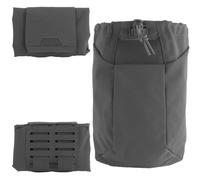 Sac Tactique Multifonctionnel de Poche et Porte-Revue Molle. | Rangement Pliable Grande Capacité 2 Modes Fixation Pochette Ceinture EDC Pochette Chargeur Cordon Coulissant(Gray)