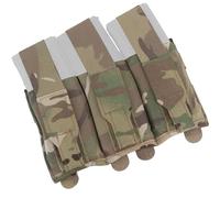 Sac Tactique Triple Chargeur 5,56/7,62 mm, Pochette légère à Rabat, système Molle for la Chasse, Accessoires de Paintball, Sac Banane de tir(CP)