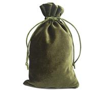 Sac Tarot en Velours - Sac de Rangement pour Cartes de Tarot & Sac à DéS, Cordon Pochette de Rangement pour Jouer aux Cartes Jeu de Tarot Rider Waite Cartes Oracle Bijoux(Vert)
