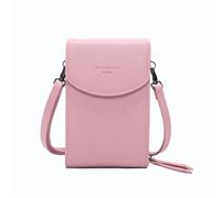 Sac Téléphone À Bandoulière Ajustable Similicuir Grainé - Gallantry - Rose