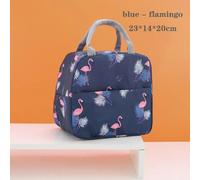 Sac Thermique Sac De Stockage Des Aliments Boîte À Déjeuner Étudiant Sac Cool Pour Enfants Récipient Alimentaire Pour Enfants École Petit Sac De Nourriture Thermique Pour Déjeuner.Blue - Flamingo.