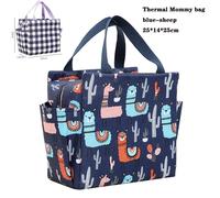 Sac Thermique Sac De Stockage Des Aliments Boîte À Déjeuner Étudiant Sac Cool Pour Enfants Récipient Alimentaire Pour Enfants École Petit Sac De Nourriture Thermique Pour Déjeuner.Mommy Bag-Sheep.