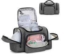 Sac Tire-Lait Portable Compatible Avec Tire-Lait Willow Et Elvie,Fourre-Tout Pour Tire-Lait Portable Et Pièces Supplémentaires,Gris