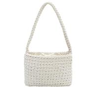Sac Tissé Pour Femmes 1 Pièce, Sac Simple De Mode, Sac À Main Mignon, Mini Sac À Aisselles, Sac À Bandoulière Tricoté, Sac De Plage, Accessoires De Transport