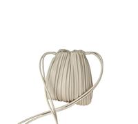 Sac tissé texturé plissé français printemps et été nouvelle version coréenne design niche couleur bonbon magnétique petit sac carré femme, blanc, 22.0*19.0*3.0
