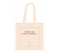 Sac tissu "Emmène-moi au bout du monde !" (papeterie)