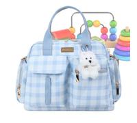 Sac Tote Bag À Langer Mini Pochette Bandoulière Chic Écossais Avec Poignée | Sac À Langer Grande Contenance Pour Maman Pour Courts Trajets Voyages Plage Hôpital Nurserie Voiture Infirmière